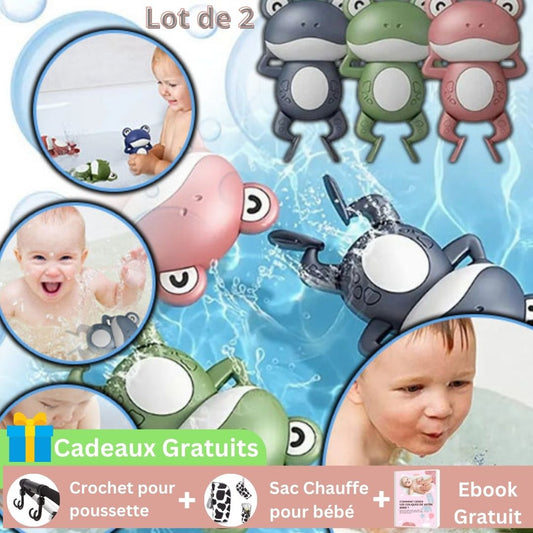 Jeu de bain pour bébé petites grenouilles - MAMAN-BOO